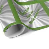 メリークリスマスパーソナライズされた ラッピングペーパー (ロールコーナー)