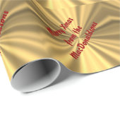 メリークリスマスパーソナライズされた ラッピングペーパー (ロールコーナー)