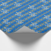 メリークリスマスパーソナライズされた ラッピングペーパー (角)