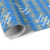 メリークリスマスパーソナライズされた ラッピングペーパー (ロールコーナー)