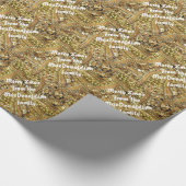 メリークリスマスパーソナライズされた ラッピングペーパー (角)