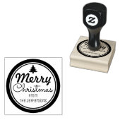 メリークリスマスパーソナライズされた ラバースタンプ (押印)