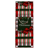 メリークリスマスパーソナライズされた ワインギフトバッグ (裏面)