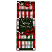 メリークリスマスパーソナライズされた ワインギフトバッグ (正面)