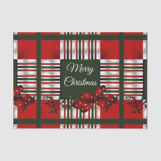 メリークリスマスパーソナライズされた 薄葉紙 (正面)