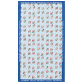 メリークリスマスパーソナライズドファミリー名または文字 テーブルクロス (正面)