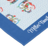 メリークリスマスパーソナライズドファミリー名または文字 テーブルクロス (アングル)