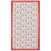 メリークリスマスパーソナライズドファミリー名または文字 テーブルクロス (正面)