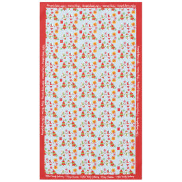 メリークリスマスパーソナライズドファミリー名または文字 テーブルクロス