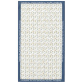 メリークリスマスパーソナライズドファミリー名または文字 テーブルクロス (正面)