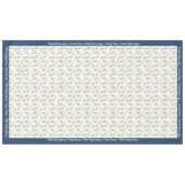 メリークリスマスパーソナライズドファミリー名または文字 テーブルクロス (正面(横))