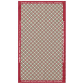 メリークリスマスパーソナライズドファミリー名または文字 テーブルクロス (正面)