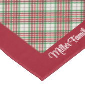 メリークリスマスパーソナライズドファミリー名または文字 テーブルクロス (アングル)