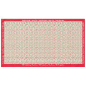 メリークリスマスパーソナライズドファミリー名または文字 テーブルクロス (正面(横))