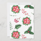 メリークリスマスパーティの招待状 招待状 (裏面)