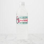 メリークリスマスパーティーウォーターボトルラベルシール ペットボトルラベル (正面)