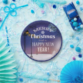 メリークリスマスパーティープレート ペーパープレート (パーティー)