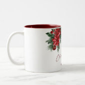 メリークリスマスパーティー従業員のクライアントギフト ツートーンマグカップ (左)