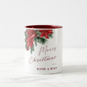 メリークリスマスパーティー従業員のクライアントギフト ツートーンマグカップ (中央)