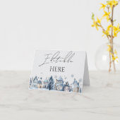 メリークリスマスパーティー挨拶 カード (黄色い花)