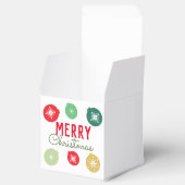 メリークリスマスパーティー雪片オーナメント フェイバーボックス (オープン)