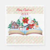 メリークリスマスパーティー スタンダードランチョンナプキン (正面)