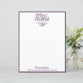 メリークリスマスパープルホリデーパーソナライズされた (スタンド正面)