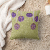 メリークリスマスパープルボードブルグリッター金ゴールド枕 クッション (ブランケット)