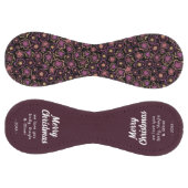 メリークリスマスパープル花柄 ソフトボール (パネル)