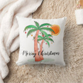 メリークリスマスパームツリーズ クッション (ブランケット)