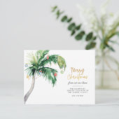 メリークリスマスパームツリーホリデームービング 案内ポストカード (スタンド正面)
