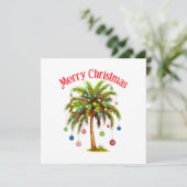 メリークリスマスパームツリーライトハワイアントロピカル セーブザデート (スタンド正面)