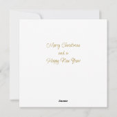 メリークリスマスヒッポサンタハットとスカーフ シーズンカード (裏面)