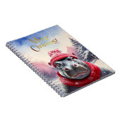 メリークリスマスヒッポサンタハットとスカーフ ノートブック (右側)