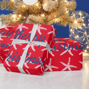 メリークリスマスヒトデ航海のィッシュ ラッピングペーパー