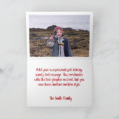 メリークリスマスヒョウグリッターグラムブラシストローク シーズンカード (内部)