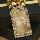 メリークリスマスヒョウ ギフトタグ