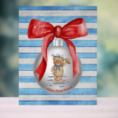 メリークリスマスヒルトンヘッドアイランドベアオーナメント アクリルサイン (ニュートラル)