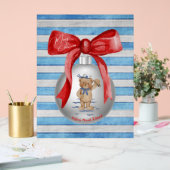 メリークリスマスヒルトンヘッドアイランドベアオーナメント アクリルサイン (ウェディング)