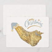 メリークリスマスヒルトンヘッドアイランドマップコースト シーズンカード (正面/裏面)