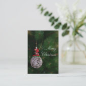 メリークリスマスビジネスカード 名刺 (スタンド正面)