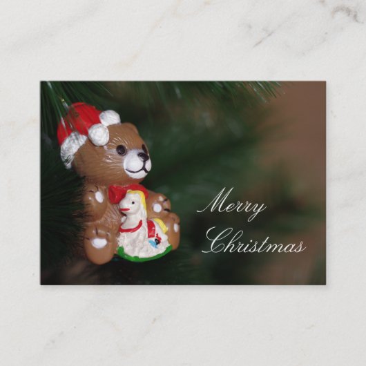 メリークリスマスビジネスカード 名刺 (正面)