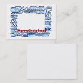 メリークリスマスビジネスカード 名刺 (正面/裏面)