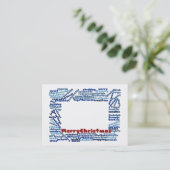 メリークリスマスビジネスカード 名刺 (スタンド正面)