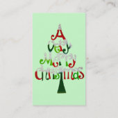 メリークリスマスビジネスカード 名刺 (裏面)