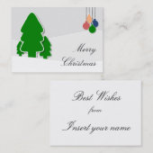 メリークリスマスビジネスカード 名刺 (正面/裏面)