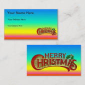 メリークリスマスビジネスカード 名刺 (正面/裏面)