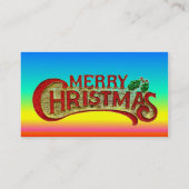 メリークリスマスビジネスカード 名刺 (裏面)