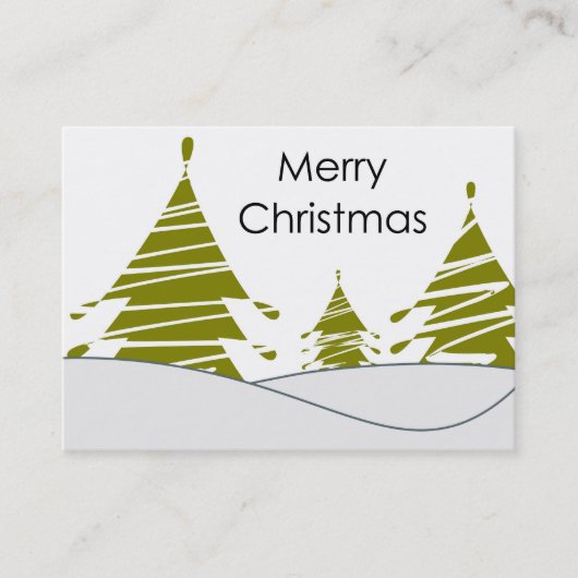 メリークリスマスビジネスカード 名刺 (正面)