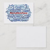 メリークリスマスビジネスカード 名刺 (正面/裏面)